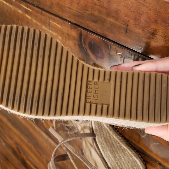 Eileen fisher wanda metallic suede espadrille - Picture 10 of 10